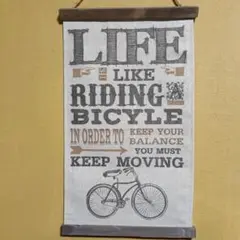 ライフ 自転車 タペストリー
