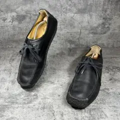 美品【クラークスオリジナルス】（9.5G）ワラビー ナタリー ブラック レザー