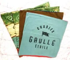 CHARLES GAULLE布製クッションカバー 4枚セット