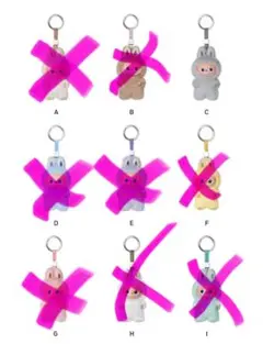 The monsters pin for love シリーズ　ラブブ　A-M