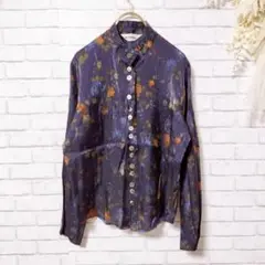 【古着】MOT DE PASSE 長袖シャツ 花柄 トップス 総柄 Free