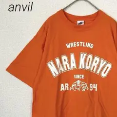 anvil Tシャツ 半袖 クルーネック プリントT コットン カジュアル