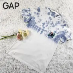 美品【GAP】ギャップ メンズ オオハシ柄 胸ポケット付き Tシャツ S