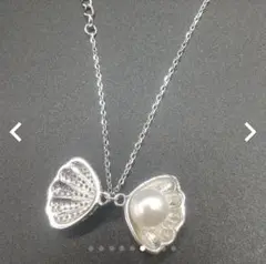【925 sterling silver 】シェル パール ネックレス