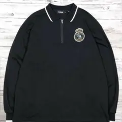XLARGE エクストララージ スウェット 刺繍ロゴ ブラック L 0433