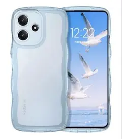Redmi 12 5G /Note 12R カバー クリア ウェーブ おしゃれ
