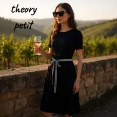 【美品】 Theory petit セオリープチ 黒 ワンピース M