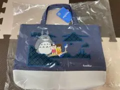 ファミリア トトロ マチ付きデニムバッグ