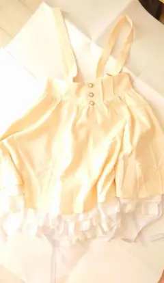 Amavel アマベル クリーム色 ジャンスカ