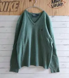 【90s・ヴィンテージ・希少カラー・POLO】 ラルフローレン ニット