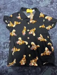 【美品】ティガー柄 半袖シャツ 100cm
