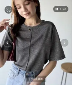 CLASSICAL ELF Tセンターメロウ　シアーラメTシャツM