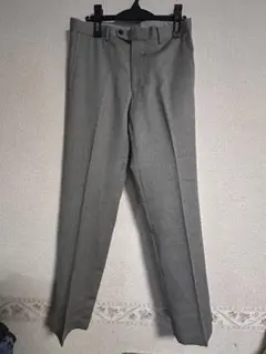 【美品】グレー スラックス ストレートレッグ