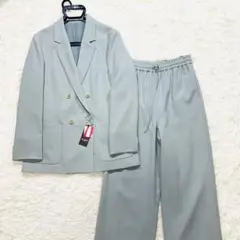 【タグ付】AOKI＆Oggiコラボ　ダブルジャケット15号　ワイドパンツ11号
