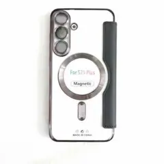 For S25 Plus マグネット 手帳型 ケース ブラック 黒