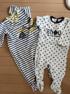 Petit Bateau ロンパース 2点セット　12m