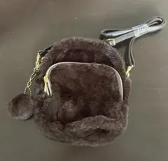 ファーポシェットダークブラウン