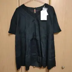 ナチュラル　インド綿　Aライン　チュニック　ブラウス　Lサイズ 新品