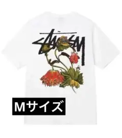STUSSY フラワーグラフィック Tシャツ ホワイト Mサイズ