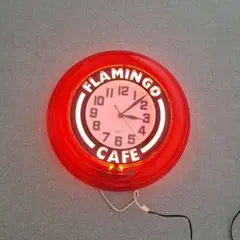 FLAMINGO ネオンライト時計