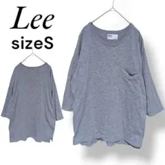 F93★Lee/リー 七分袖シャツ【36/S】グレー カジュアル 綿 メンズ
