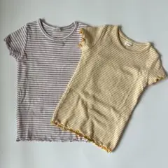 Pippi + Lotta ボーダー Tシャツ 2枚セット サイズS