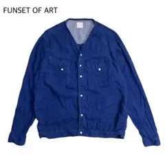 レア物！FUNSET OF ART　インディゴ染　アムンゼンスモックコート レア物！FUNSET OF ART インディゴ染 アムンゼンスモックコート