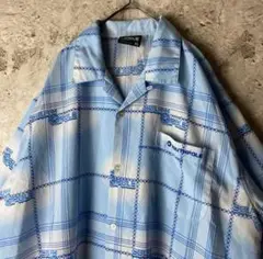 古着 サウスポール South pole 開襟シャツ ポリシャツ