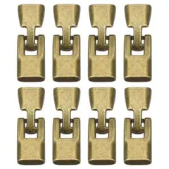 8セット ブロンズ合金ブレスレット フラットバックルクラスプ 35mm