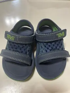 Teva ベビーサンダル ネイビー/グリーン サイズ11.5