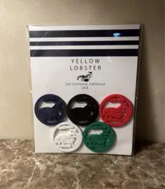 【残りわずか】YELLOW LOBSTER ゴルフマーカー 5個セット