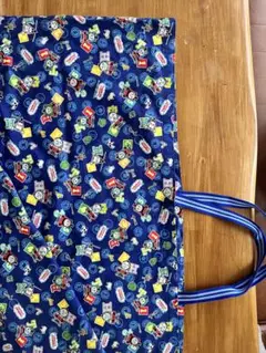 ハンドメイド　トーマス お昼寝布団バッグ ネイビー