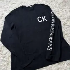 カルバンクラインジーンズ メンズ ブラック ロング tシャツ 長袖 サイズM