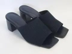 ネイビー ミュール　サンダル サイズM