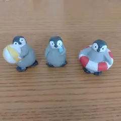 ナチュラルキッチン　ミニチュアオブジェ　ペンギン　浮き輪　アイスクリーム　夏