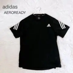 adidas アディダス AEROREADY トレーニングシャツ ブラック XL