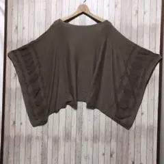 【Comme ca mature】ブラウン ニット　オーバーサイズ　【F】