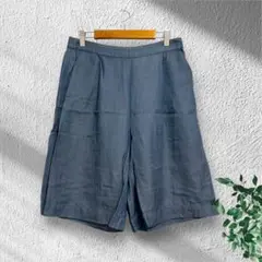ケイトスペードサタデー リネンブレンド ハーフパンツ 【M】 ブルー