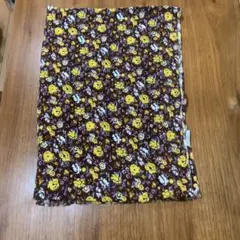 ケティ 花柄 アクリル マフラー