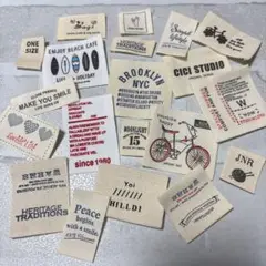 布　タグ　ハンドメイド ミックス　20枚