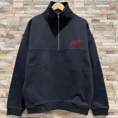 RVCA ルーカ ハーフジップスウェット L BLK BC042151