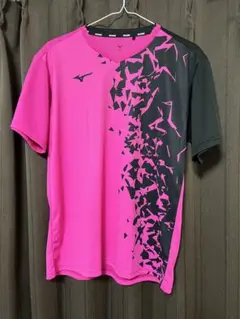 Mizuno バドミントン シャツ ピンク/黒