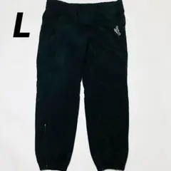 【USA風】Reebok ナイロンパンツ L 裏地付き 裾ジップ スポーツMIX