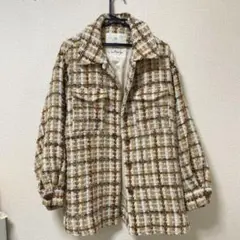 searoomlynn シールームリン チェックツイード コート アウター