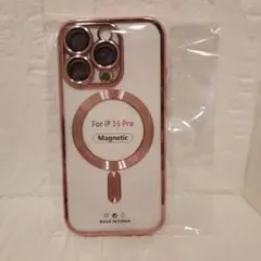 【新品】iPhone 16 Pro用ケース Magsafe対応 対衝撃性　ピンク