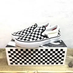 25cm新品 VANS チェッカースリッポン 海外正規品 男女兼用
