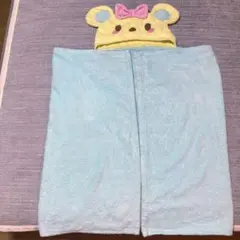 claire's ベアー くま パイル生地 大判タオル おくるみ フード
