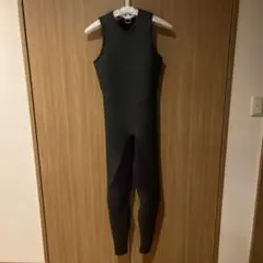 国産黒 ノースリーブ ロングジョン ウェットスーツ