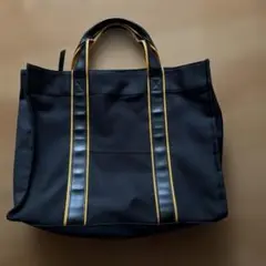 ブラックキャンバストートバッグ