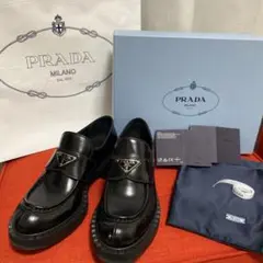 【美品】PRADA ローファー レディース 38.5